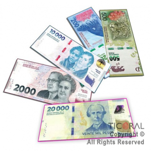 MINI BILLETE PESOS x 70